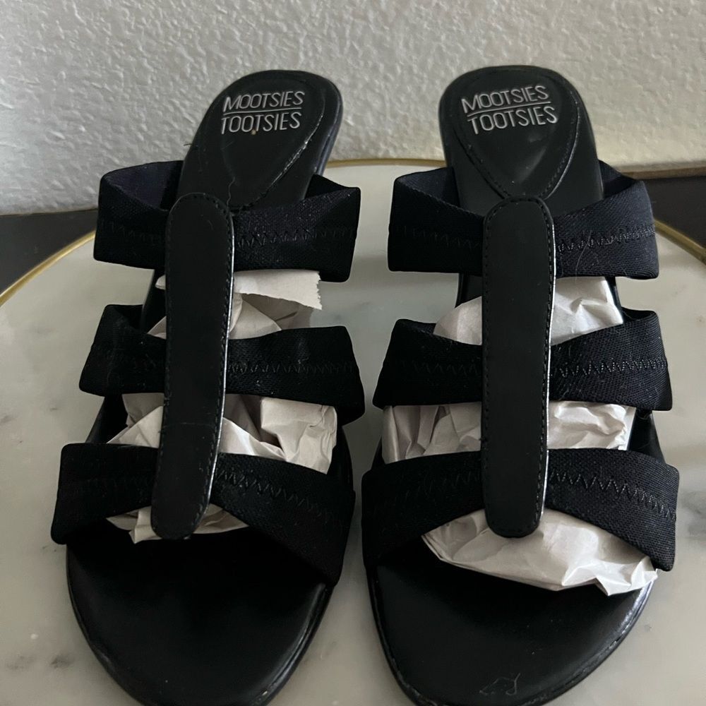 Tootsie’s Tootsies Mostaysva Women’s Slip On Sandals Shoes Black 9M